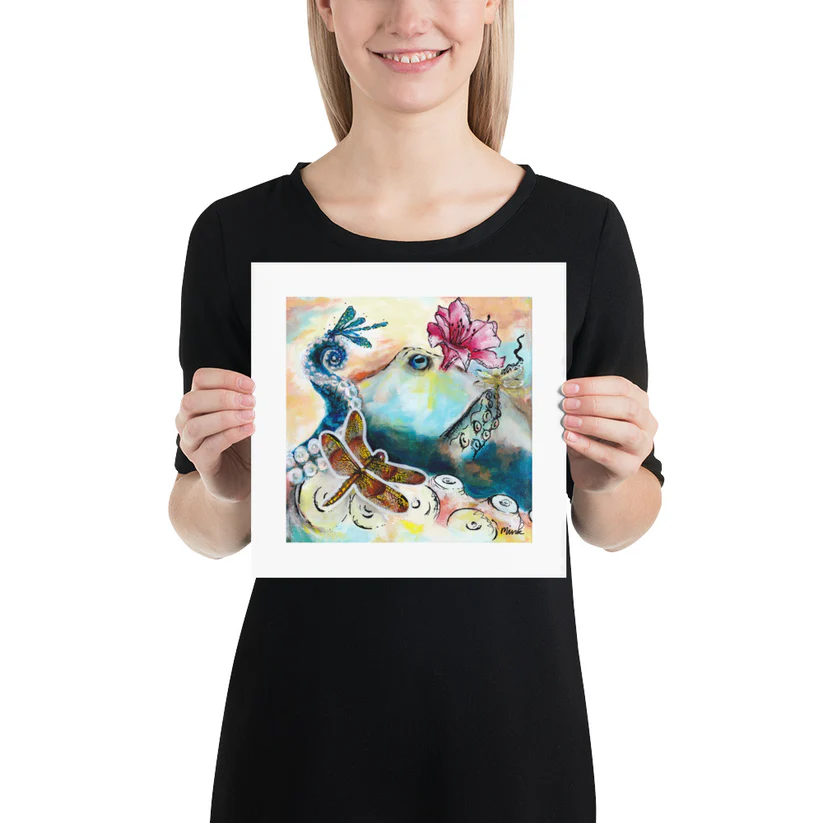 Museum quality print. She Talks To Dragonflies.